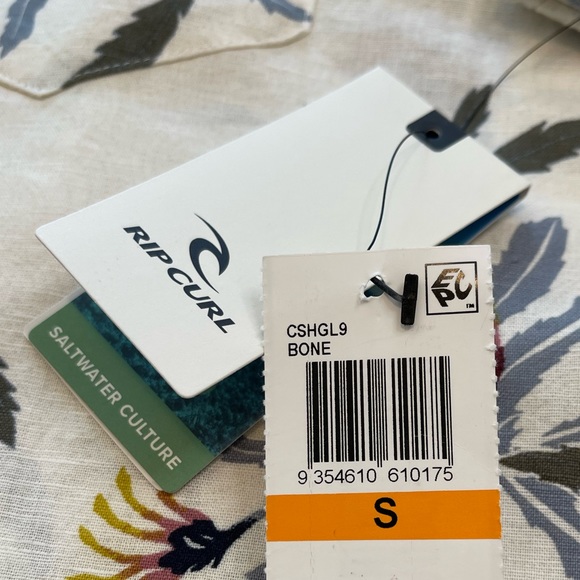 Rip Curl SWC Banksia Short Sleeve Woven Shirt NWT Mens Size Small - Picture 9 of 11